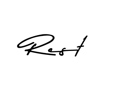 Design your own signature with our free online signature maker. With this signature software, you can create a handwritten (Asem Kandis PERSONAL USE) signature for name Rest. Rest signature style 9 images and pictures png