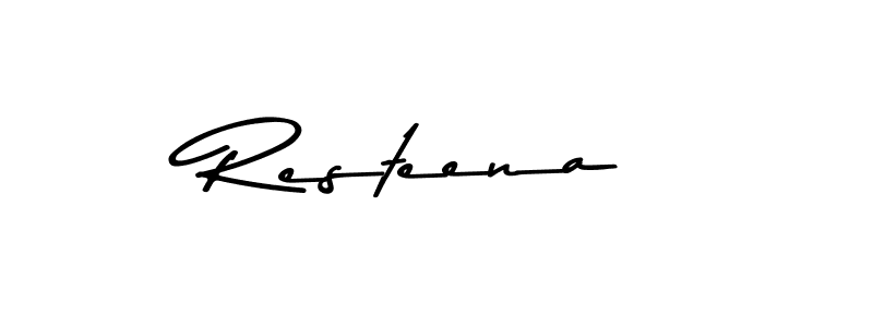 How to Draw Resteena signature style? Asem Kandis PERSONAL USE is a latest design signature styles for name Resteena. Resteena signature style 9 images and pictures png