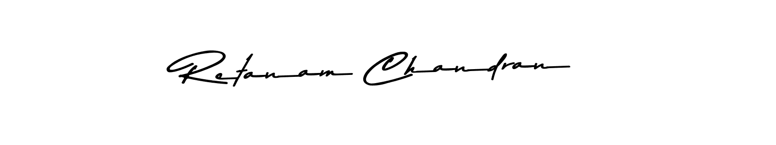 This is the best signature style for the Retanam Chandran name. Also you like these signature font (Asem Kandis PERSONAL USE). Mix name signature. Retanam Chandran signature style 9 images and pictures png