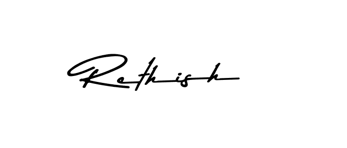 Similarly Asem Kandis PERSONAL USE is the best handwritten signature design. Signature creator online .You can use it as an online autograph creator for name Rethish. Rethish signature style 9 images and pictures png