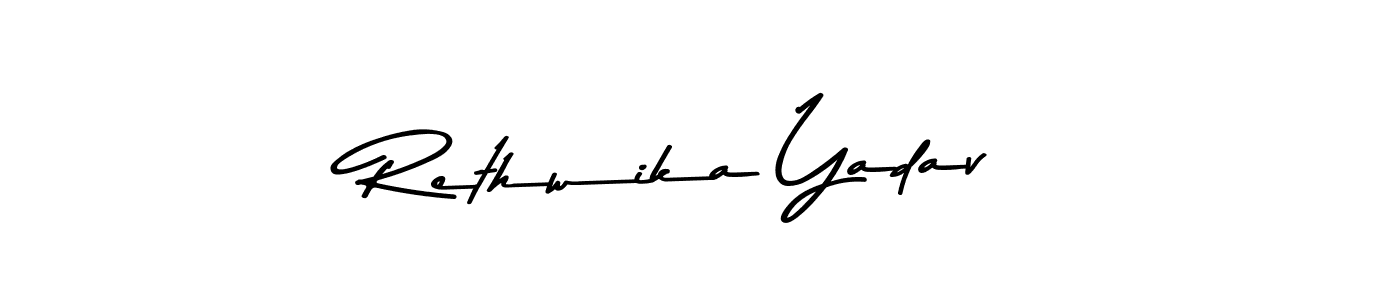 The best way (Asem Kandis PERSONAL USE) to make a short signature is to pick only two or three words in your name. The name Rethwika Yadav include a total of six letters. For converting this name. Rethwika Yadav signature style 9 images and pictures png