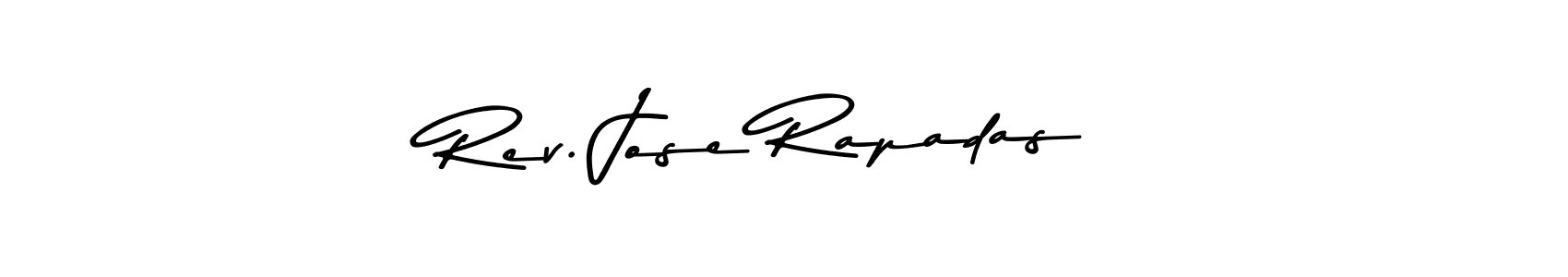 Use a signature maker to create a handwritten signature online. With this signature software, you can design (Asem Kandis PERSONAL USE) your own signature for name Rev. Jose Rapadas. Rev. Jose Rapadas signature style 9 images and pictures png