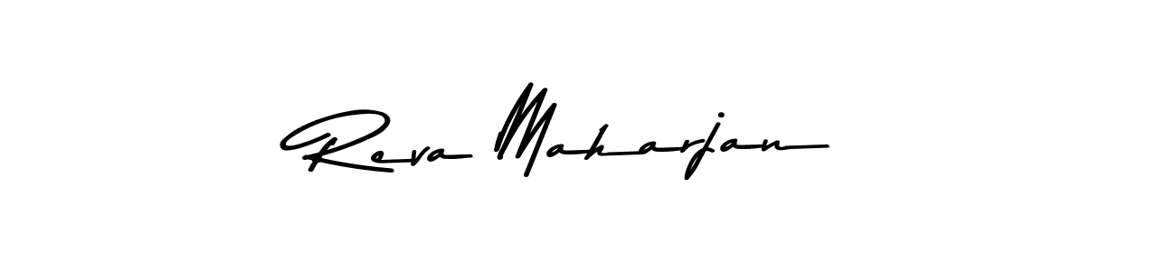 The best way (Asem Kandis PERSONAL USE) to make a short signature is to pick only two or three words in your name. The name Reva Maharjan include a total of six letters. For converting this name. Reva Maharjan signature style 9 images and pictures png