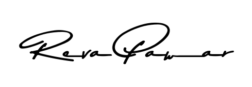 Enhance your business communications with Reva Pawar signature in Asem Kandis PERSONAL USE lettering. Clean, modern, and universally compatible. Reva Pawar signature style 9 images and pictures png