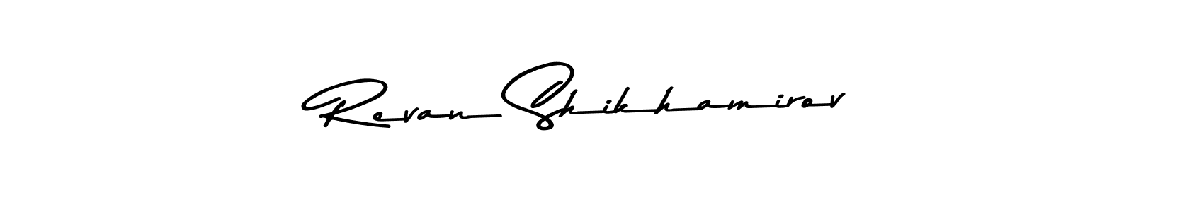 Also You can easily find your signature by using the search form. We will create Revan Shikhamirov name handwritten signature images for you free of cost using Asem Kandis PERSONAL USE sign style. Revan Shikhamirov signature style 9 images and pictures png