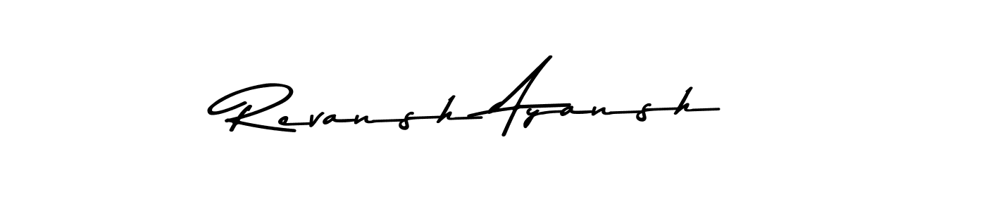 Design your own signature with our free online signature maker. With this signature software, you can create a handwritten (Asem Kandis PERSONAL USE) signature for name Revansh Ayansh. Revansh Ayansh signature style 9 images and pictures png