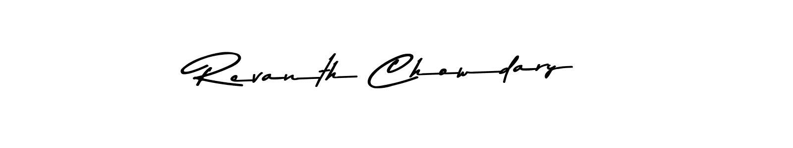 Also we have Revanth Chowdary name is the best signature style. Create professional handwritten signature collection using Asem Kandis PERSONAL USE autograph style. Revanth Chowdary signature style 9 images and pictures png