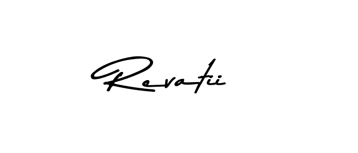 How to make Revatii signature? Asem Kandis PERSONAL USE is a professional autograph style. Create handwritten signature for Revatii name. Revatii signature style 9 images and pictures png