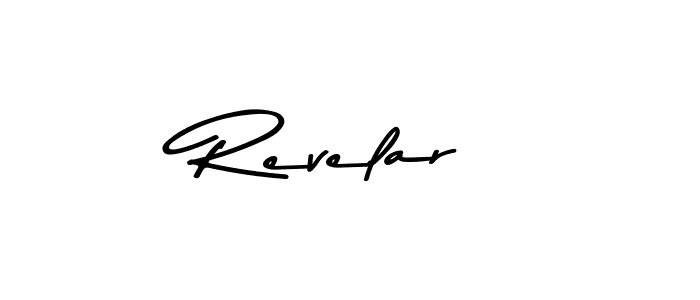 Make a beautiful signature design for name Revelar. With this signature (Asem Kandis PERSONAL USE) style, you can create a handwritten signature for free. Revelar signature style 9 images and pictures png