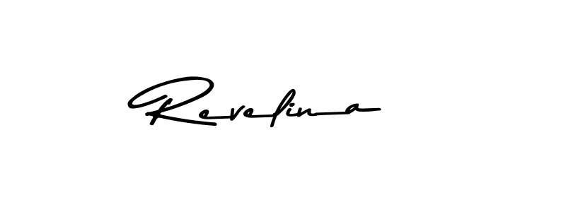 Revelina stylish signature style. Best Handwritten Sign (Asem Kandis PERSONAL USE) for my name. Handwritten Signature Collection Ideas for my name Revelina. Revelina signature style 9 images and pictures png