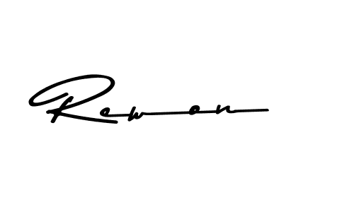 You should practise on your own different ways (Asem Kandis PERSONAL USE) to write your name (Rewon) in signature. don't let someone else do it for you. Rewon signature style 9 images and pictures png