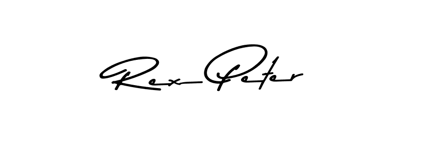 Use a signature maker to create a handwritten signature online. With this signature software, you can design (Asem Kandis PERSONAL USE) your own signature for name Rex Peter. Rex Peter signature style 9 images and pictures png