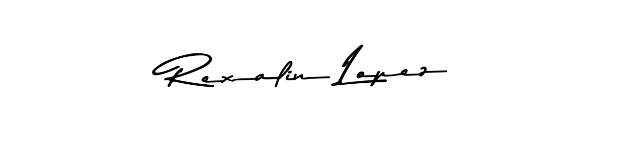 Make a beautiful signature design for name Rexalin Lopez. Use this online signature maker to create a handwritten signature for free. Rexalin Lopez signature style 9 images and pictures png