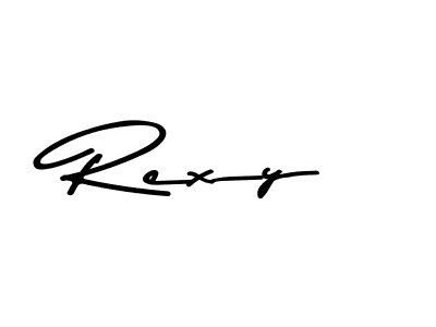 Make a beautiful signature design for name Rexy. With this signature (Asem Kandis PERSONAL USE) style, you can create a handwritten signature for free. Rexy signature style 9 images and pictures png