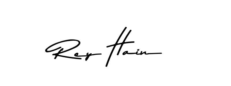 Make a beautiful signature design for name Rey Hain. With this signature (Asem Kandis PERSONAL USE) style, you can create a handwritten signature for free. Rey Hain signature style 9 images and pictures png