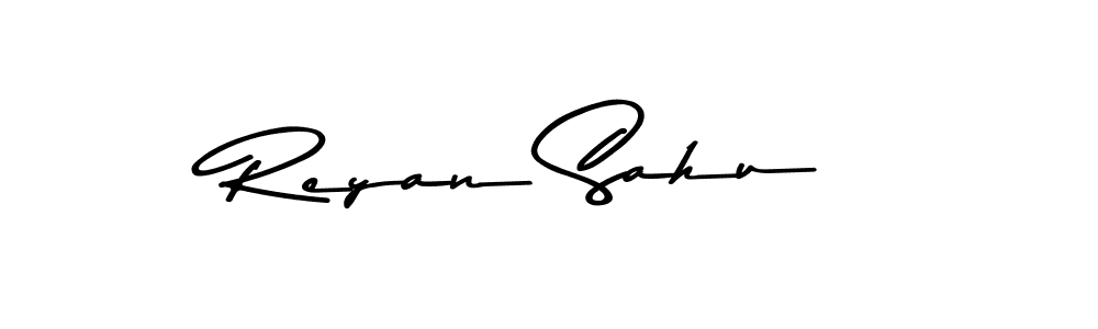 How to make Reyan Sahu name signature. Use Asem Kandis PERSONAL USE style for creating short signs online. This is the latest handwritten sign. Reyan Sahu signature style 9 images and pictures png