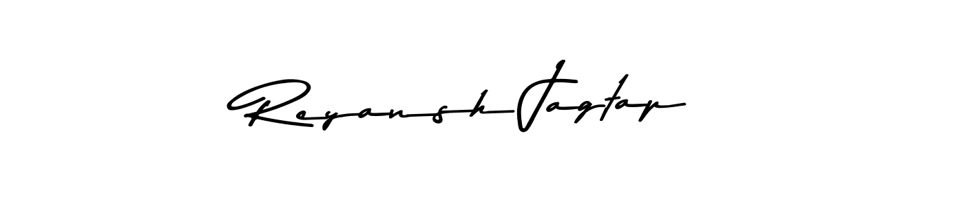 Create a beautiful signature design for name Reyansh Jagtap. With this signature (Asem Kandis PERSONAL USE) fonts, you can make a handwritten signature for free. Reyansh Jagtap signature style 9 images and pictures png