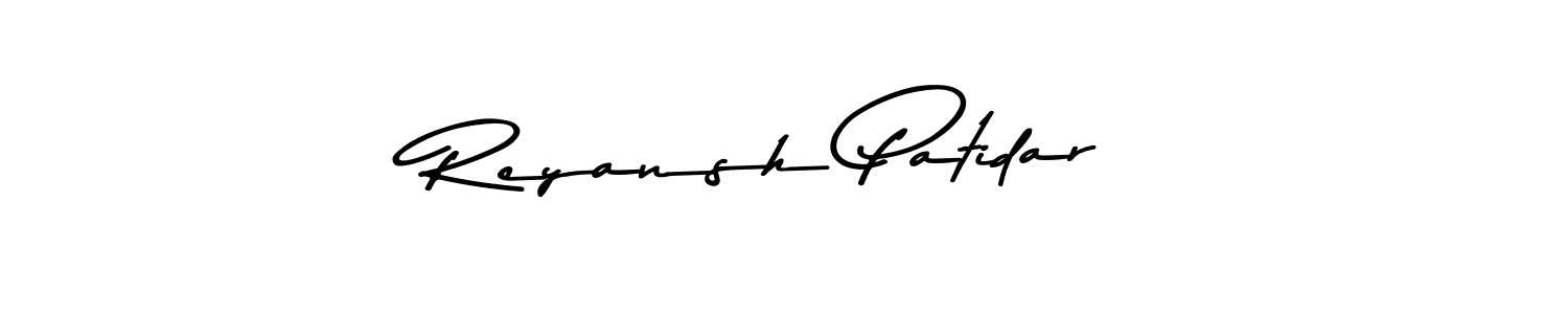 Design your own signature with our free online signature maker. With this signature software, you can create a handwritten (Asem Kandis PERSONAL USE) signature for name Reyansh Patidar. Reyansh Patidar signature style 9 images and pictures png