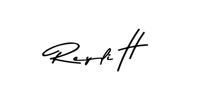 Design your own signature with our free online signature maker. With this signature software, you can create a handwritten (Asem Kandis PERSONAL USE) signature for name Reyli H. Reyli H signature style 9 images and pictures png
