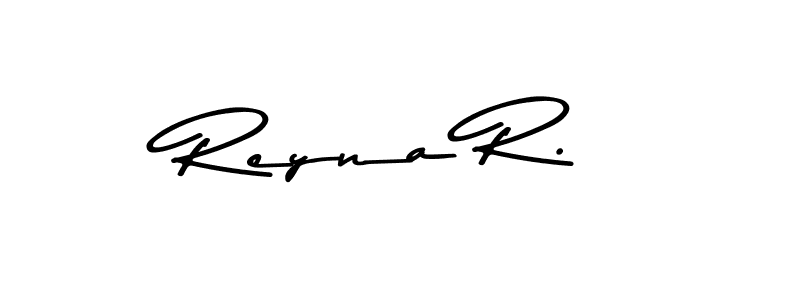 Create a beautiful signature design for name Reyna R.. With this signature (Asem Kandis PERSONAL USE) fonts, you can make a handwritten signature for free. Reyna R. signature style 9 images and pictures png