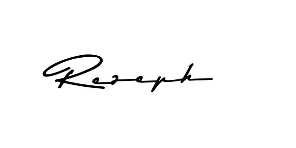 Make a beautiful signature design for name Rezeph. With this signature (Asem Kandis PERSONAL USE) style, you can create a handwritten signature for free. Rezeph signature style 9 images and pictures png