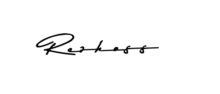 You should practise on your own different ways (Asem Kandis PERSONAL USE) to write your name (Rezhoss) in signature. don't let someone else do it for you. Rezhoss signature style 9 images and pictures png