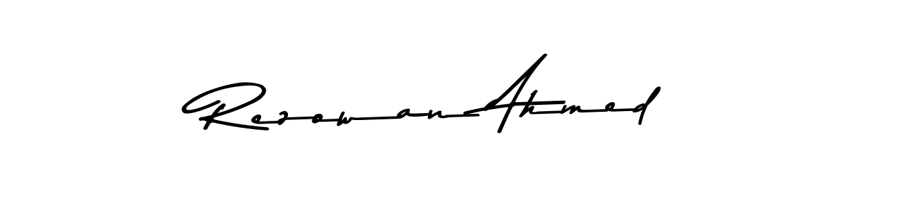 How to make Rezowan Ahmed name signature. Use Asem Kandis PERSONAL USE style for creating short signs online. This is the latest handwritten sign. Rezowan Ahmed signature style 9 images and pictures png