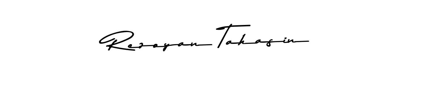 How to make Rezoyan Tahasin name signature. Use Asem Kandis PERSONAL USE style for creating short signs online. This is the latest handwritten sign. Rezoyan Tahasin signature style 9 images and pictures png