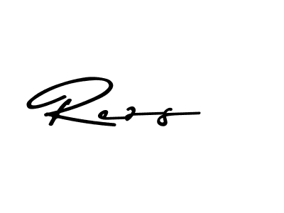 Design your own signature with our free online signature maker. With this signature software, you can create a handwritten (Asem Kandis PERSONAL USE) signature for name Rezs. Rezs signature style 9 images and pictures png