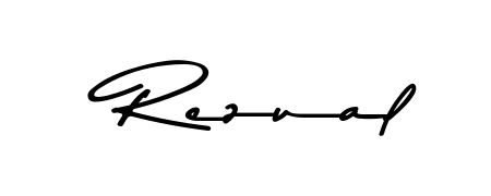 Style your name Rezual with confidence using Asem Kandis PERSONAL USE signature design. Simple, elegant, and ready for immediate document use. Rezual signature style 9 images and pictures png