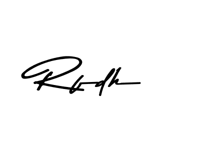 Asem Kandis PERSONAL USE is a professional signature style that is perfect for those who want to add a touch of class to their signature. It is also a great choice for those who want to make their signature more unique. Get Rfdh name to fancy signature for free. Rfdh signature style 9 images and pictures png