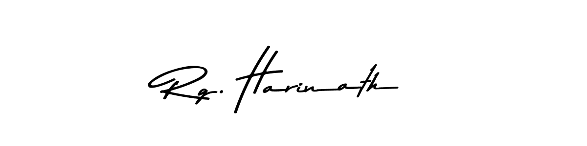 Use a signature maker to create a handwritten signature online. With this signature software, you can design (Asem Kandis PERSONAL USE) your own signature for name Rg. Harinath. Rg. Harinath signature style 9 images and pictures png