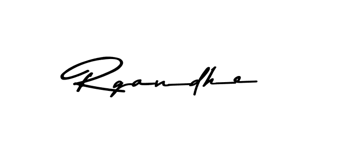 How to make Rgandhe signature? Asem Kandis PERSONAL USE is a professional autograph style. Create handwritten signature for Rgandhe name. Rgandhe signature style 9 images and pictures png