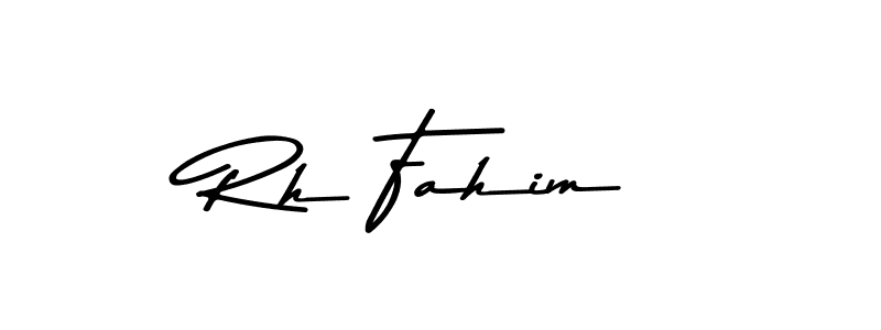 How to make Rh Fahim signature? Asem Kandis PERSONAL USE is a professional autograph style. Create handwritten signature for Rh Fahim name. Rh Fahim signature style 9 images and pictures png