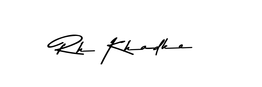 Also we have Rh Khadke name is the best signature style. Create professional handwritten signature collection using Asem Kandis PERSONAL USE autograph style. Rh Khadke signature style 9 images and pictures png