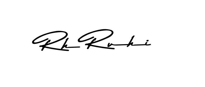 How to make Rh Ruhi signature? Asem Kandis PERSONAL USE is a professional autograph style. Create handwritten signature for Rh Ruhi name. Rh Ruhi signature style 9 images and pictures png
