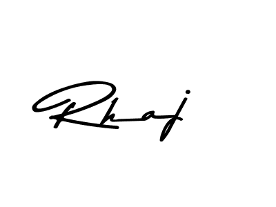 Design your own signature with our free online signature maker. With this signature software, you can create a handwritten (Asem Kandis PERSONAL USE) signature for name Rhaj. Rhaj signature style 9 images and pictures png