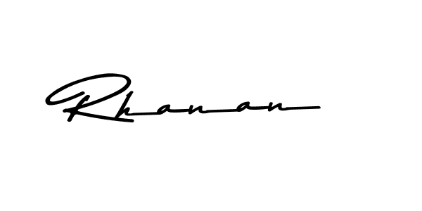 Create a beautiful signature design for name Rhanan. With this signature (Asem Kandis PERSONAL USE) fonts, you can make a handwritten signature for free. Rhanan signature style 9 images and pictures png