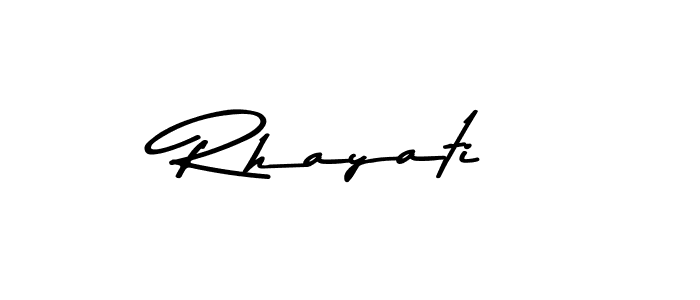 Use a signature maker to create a handwritten signature online. With this signature software, you can design (Asem Kandis PERSONAL USE) your own signature for name Rhayati. Rhayati signature style 9 images and pictures png