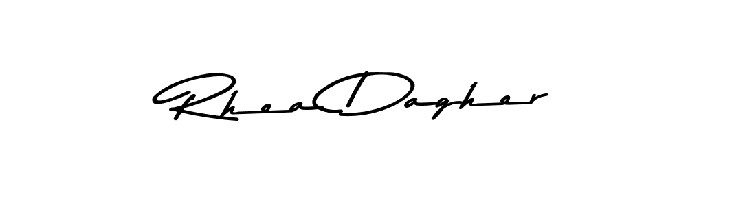 Rhea Dagher stylish signature style. Best Handwritten Sign (Asem Kandis PERSONAL USE) for my name. Handwritten Signature Collection Ideas for my name Rhea Dagher. Rhea Dagher signature style 9 images and pictures png