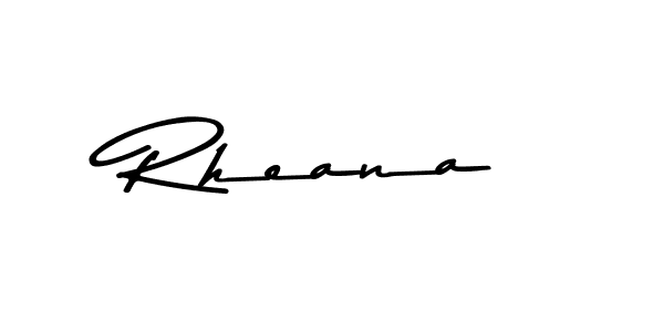 Create a beautiful signature design for name Rheana. With this signature (Asem Kandis PERSONAL USE) fonts, you can make a handwritten signature for free. Rheana signature style 9 images and pictures png