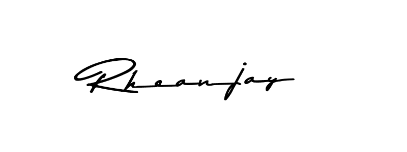 Design your own signature with our free online signature maker. With this signature software, you can create a handwritten (Asem Kandis PERSONAL USE) signature for name Rheanjay. Rheanjay signature style 9 images and pictures png