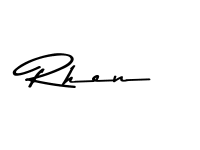 Similarly Asem Kandis PERSONAL USE is the best handwritten signature design. Signature creator online .You can use it as an online autograph creator for name Rhen. Rhen signature style 9 images and pictures png