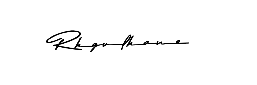 Create a beautiful signature design for name Rhgulhane. With this signature (Asem Kandis PERSONAL USE) fonts, you can make a handwritten signature for free. Rhgulhane signature style 9 images and pictures png