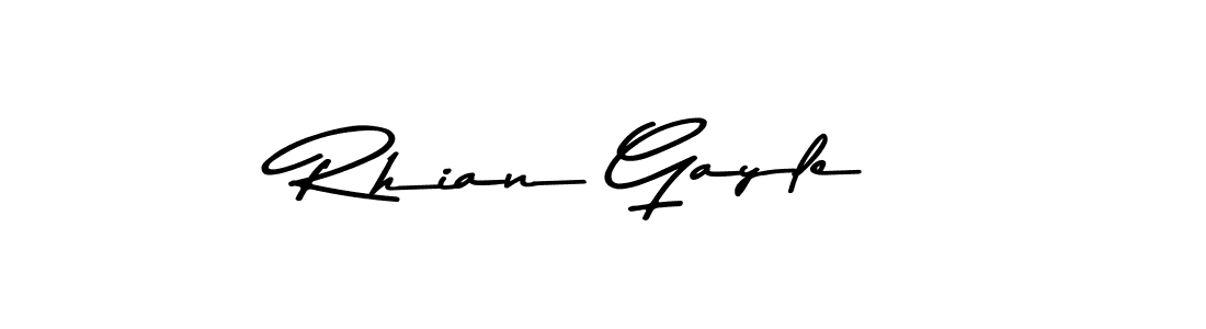 Design your own signature with our free online signature maker. With this signature software, you can create a handwritten (Asem Kandis PERSONAL USE) signature for name Rhian Gayle. Rhian Gayle signature style 9 images and pictures png