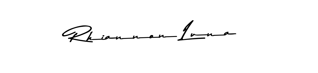 Create a beautiful signature design for name Rhiannon Luna. With this signature (Asem Kandis PERSONAL USE) fonts, you can make a handwritten signature for free. Rhiannon Luna signature style 9 images and pictures png