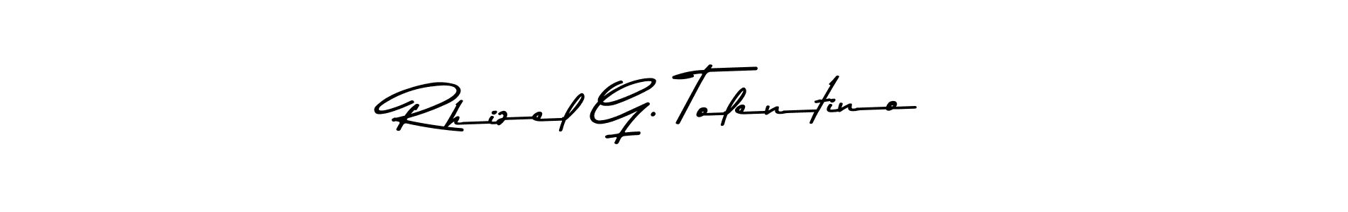 Also You can easily find your signature by using the search form. We will create Rhizel G. Tolentino name handwritten signature images for you free of cost using Asem Kandis PERSONAL USE sign style. Rhizel G. Tolentino signature style 9 images and pictures png