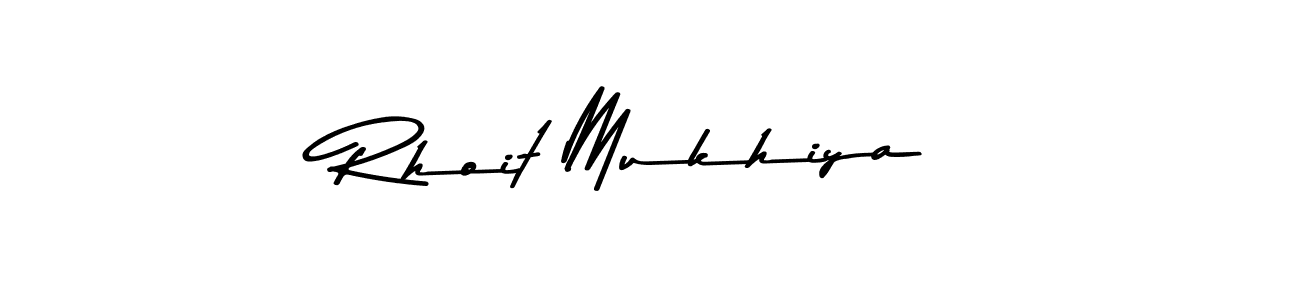 Make a beautiful signature design for name Rhoit Mukhiya. With this signature (Asem Kandis PERSONAL USE) style, you can create a handwritten signature for free. Rhoit Mukhiya signature style 9 images and pictures png