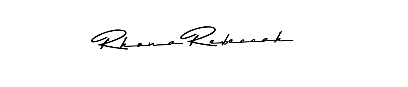 You can use this online signature creator to create a handwritten signature for the name Rhona Rebeccah. This is the best online autograph maker. Rhona Rebeccah signature style 9 images and pictures png