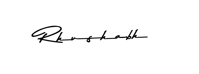 Use a signature maker to create a handwritten signature online. With this signature software, you can design (Asem Kandis PERSONAL USE) your own signature for name Rhushabh. Rhushabh signature style 9 images and pictures png